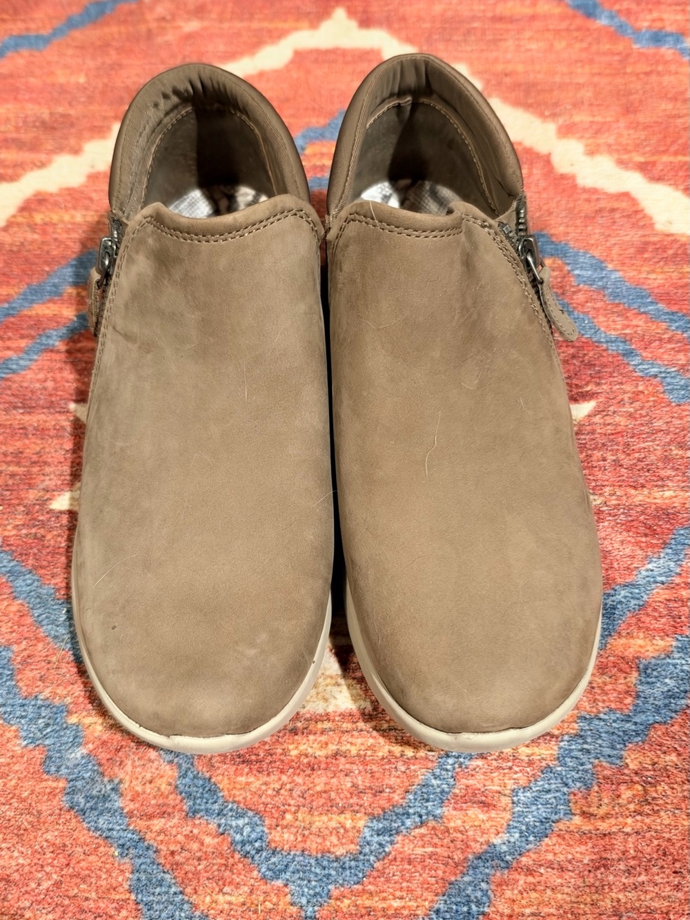 Aetrex Slip-On Loafers in Taupe Brown